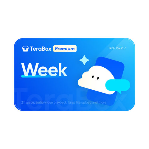 TeraBox Premium vip week 7天卡 周卡