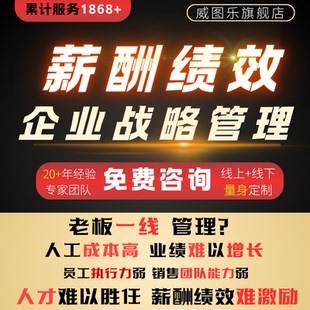 薪酬与绩效管理方案考核体系设计公司全制度企业战略kpi激励咨询
