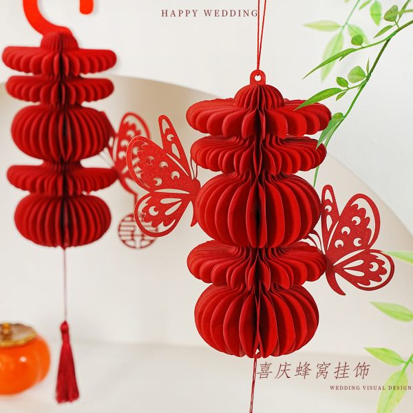 房门婚庆蜂床头婚房结婚用品大全葫芦喜字婚房布置套装卧室挂件窝