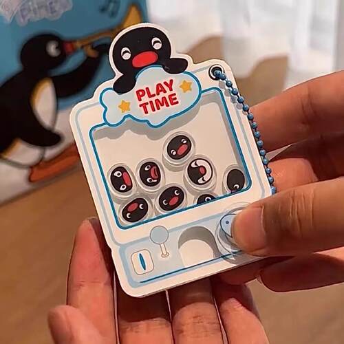 小红书同款Pingu企鹅扭蛋机摇摇乐亚克力挂件可爱送朋友闺蜜礼物
