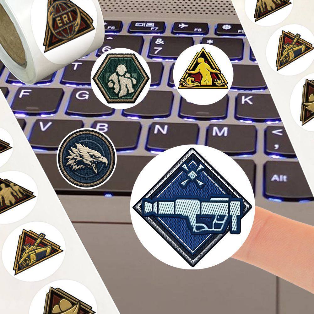 新款创意三角洲徽章卷卷贴热门游戏三角洲行动干员专属徽章贴画