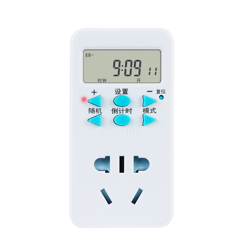 智能循环定时器开关插座电瓶电动车控制器充电保护自动断电