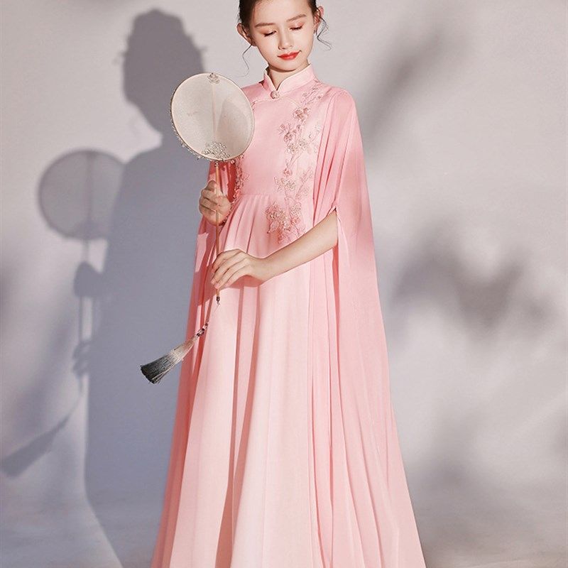 极速女童礼服裙超仙中q国风儿童弹古筝演出服中大童艺考民乐演奏