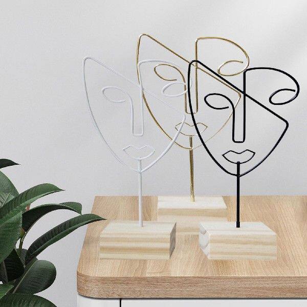 新品Jewelry Display Rack Face Outline SculptuPre for Display