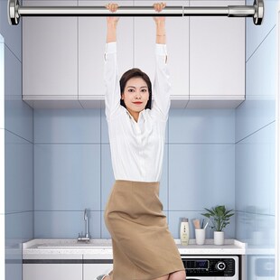 极速免打孔折叠晾衣架隐形可伸缩壁C挂阳台晒衣神器窗台室内收缩