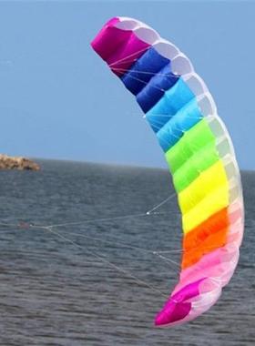 极速14227m Rainbow Dual Line Kitesurfing Stunt ParZachute