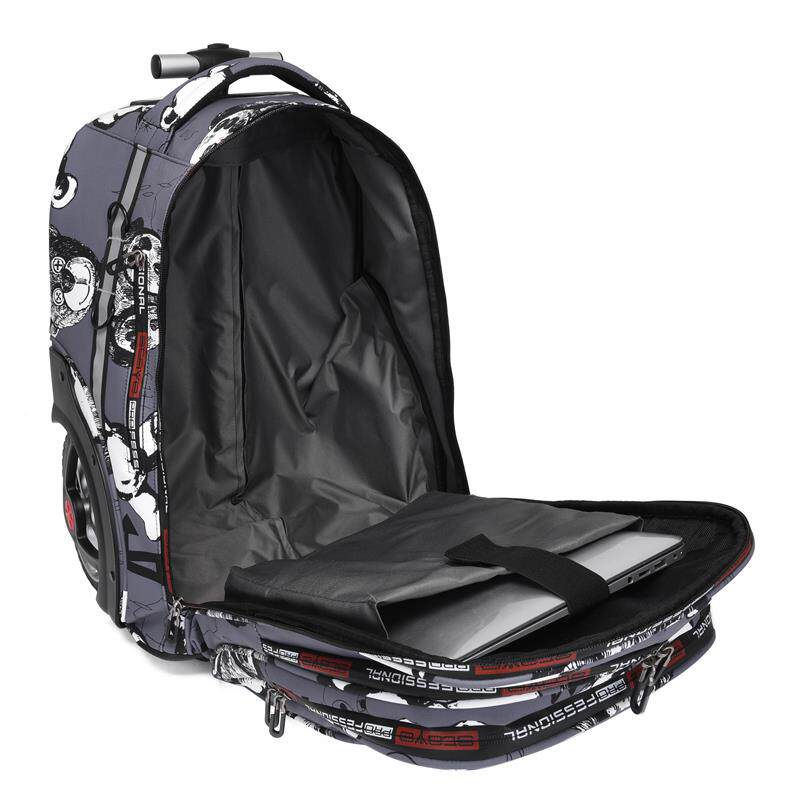 极速高中初中小学生拉杆书包超大容量爬楼男女防水V静音大轮子双