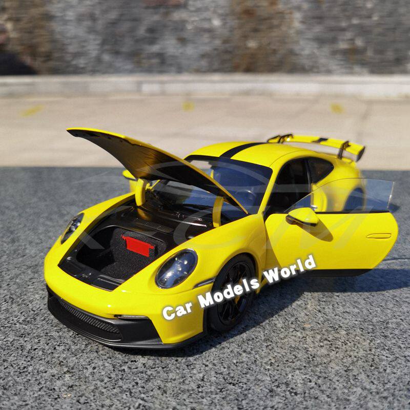 新品Dieccast Car Model for Norev 911 G T 3 2021 1:18 (Yellow