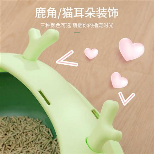 极速猫砂盆大号防外溅全半封闭猫B厕所屎盆小号幼猫笼子沙盆猫咪