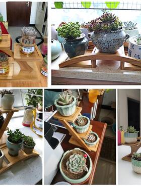 极速陈列杯子摆展台阶架摆160y94691件小直播产品展示架子木质桌