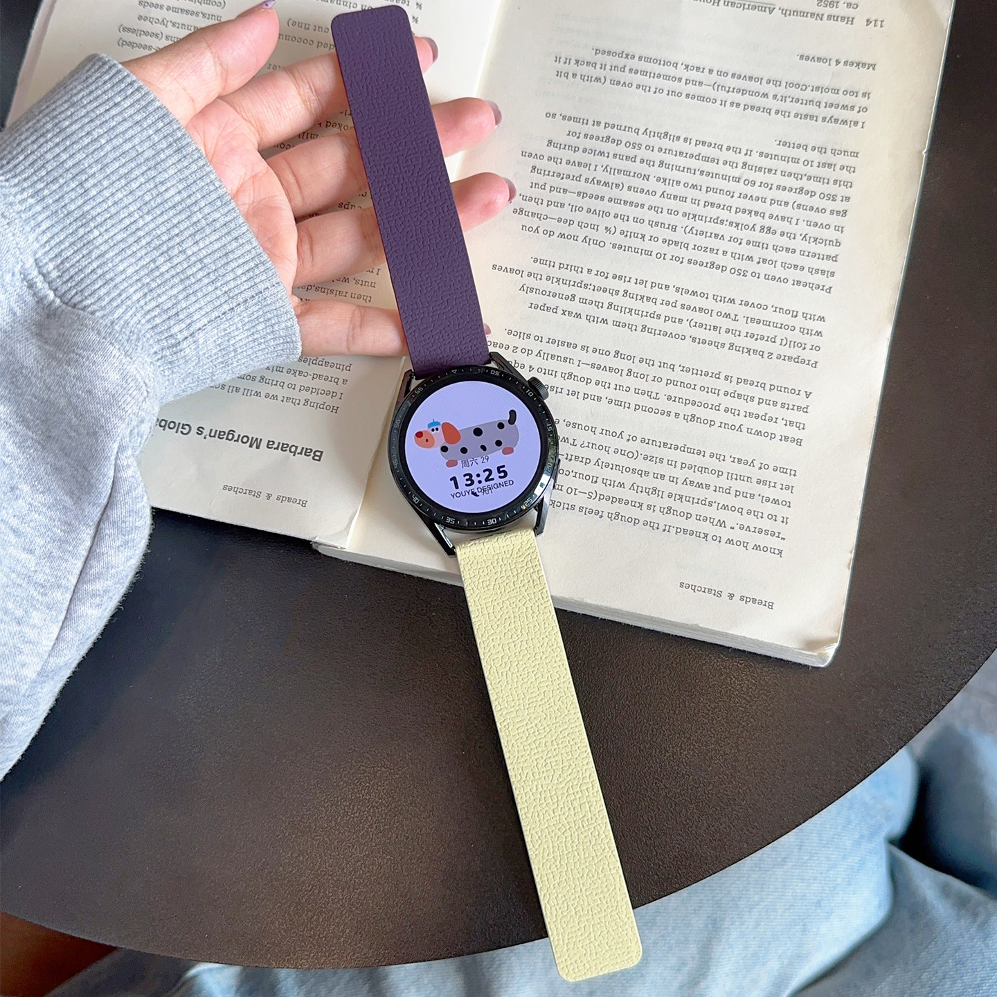 壳里斯iwatch表带S11拼色荔枝纹硅胶磁吸S9适用S10苹果applewatch华为GT6手表FIT4红米5小米9pro小众高级感SE