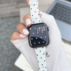 壳里斯iwatch表带S10韩国波点亮面皮革小蛮腰吊坠圆点S11小众新款 适用SE3苹果Applewatch手表高级感女款 Ultra