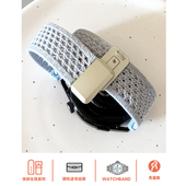 壳里斯GT5表带回环透气针织尼龙磁吸GT6适用Fit3华为watch4pro手表GT3荣耀2红米5编织新款 S4小米8手环9ro夏天