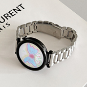 壳里斯表带金属三株不锈钢可调节watch4适用GT5华为GT6手表FIT4红米watch5小米8 9pro小众FIT高级感41mm荣耀2