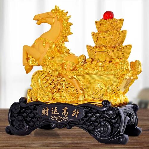 马到成功摆件招财进宝聚宝盆装饰客厅酒柜玄关办公室乔迁开业礼品