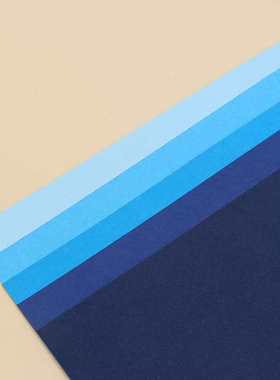 蓝色系厚卡纸 浅蓝 湖蓝 天蓝 深蓝 藏蓝 A2 A3 A4 4K 8K手工硬纸