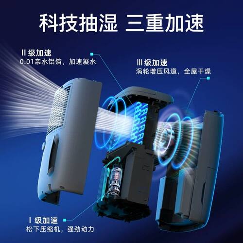 德业除湿机家用吸湿室内抽湿机抽湿器20升20L干燥机工业DYD-W20A3