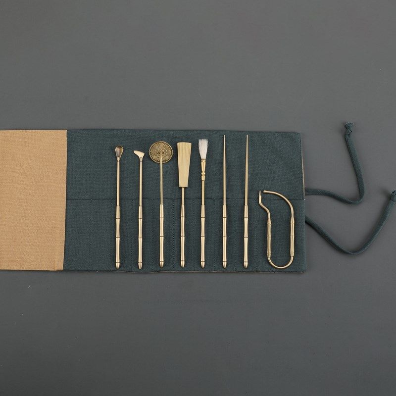 瑞象 紫铜系列黄铜香道七件套香勺香铲香压香筷毛刷香夹顶花,家居饰品,香薰DIY材料/工具,淘宝优惠券,粉丝福利购,淘宝优惠卷