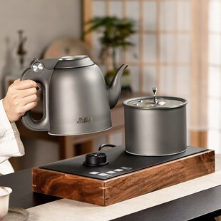 胡桃木电热炉底座20X37框架茶室烧水壶一体式嵌入实木电茶炉底座