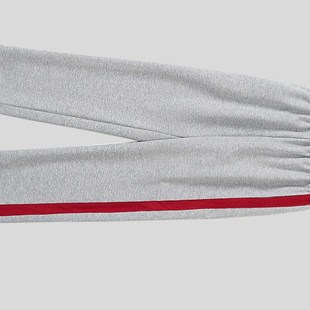 浅灰色校服裤子一道杠宽大红条春秋初高中小学生浅灰色校裤秋冬款