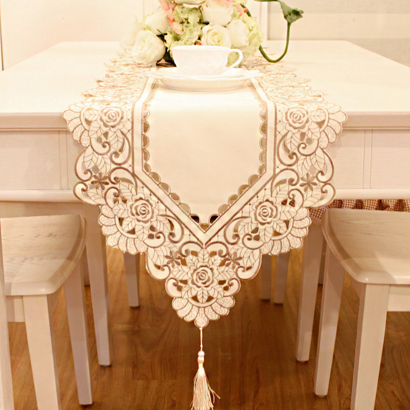 花木 绣花桌旗桌布茶几布 美式床旗柜旗桌垫长餐桌布欧式布艺田园,居家布艺,桌布,淘宝优惠券,粉丝福利购,淘宝优惠卷