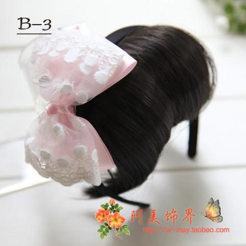 新款儿童假发发箍可爱超萌宝宝节日表演头饰 新年小女孩百搭发饰