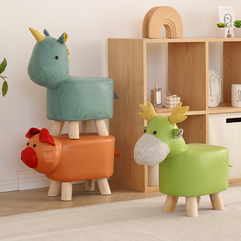 动物小凳子门口家用换鞋凳创意儿童板凳懒人可爱卡通网红沙发矮凳
