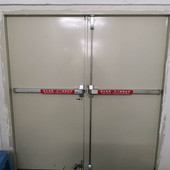 百佳消防门门锁防火门锁通道锁平推式 消防锁防火门门锁逃生锁双开