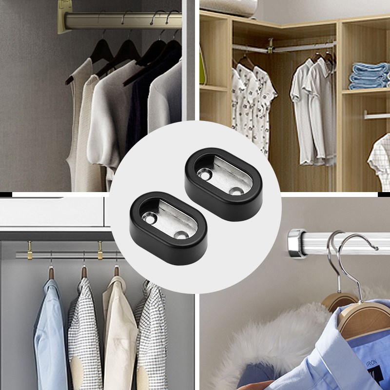 索菲亚衣柜挂衣杆法兰座衣通杆支架固定配件衣杆托五金底座横杆