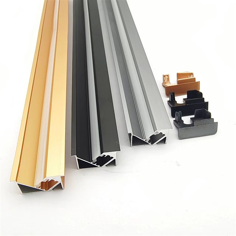 订制橱柜灯酒柜感应灯带衣柜防眩晕斜光照明嵌入式款12vLED层板灯