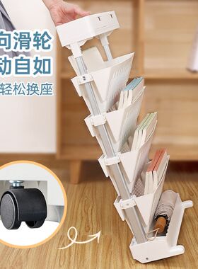 课桌挂书架可伸缩桌边书架免安装初高中学生课桌旁拉杆放书架收纳