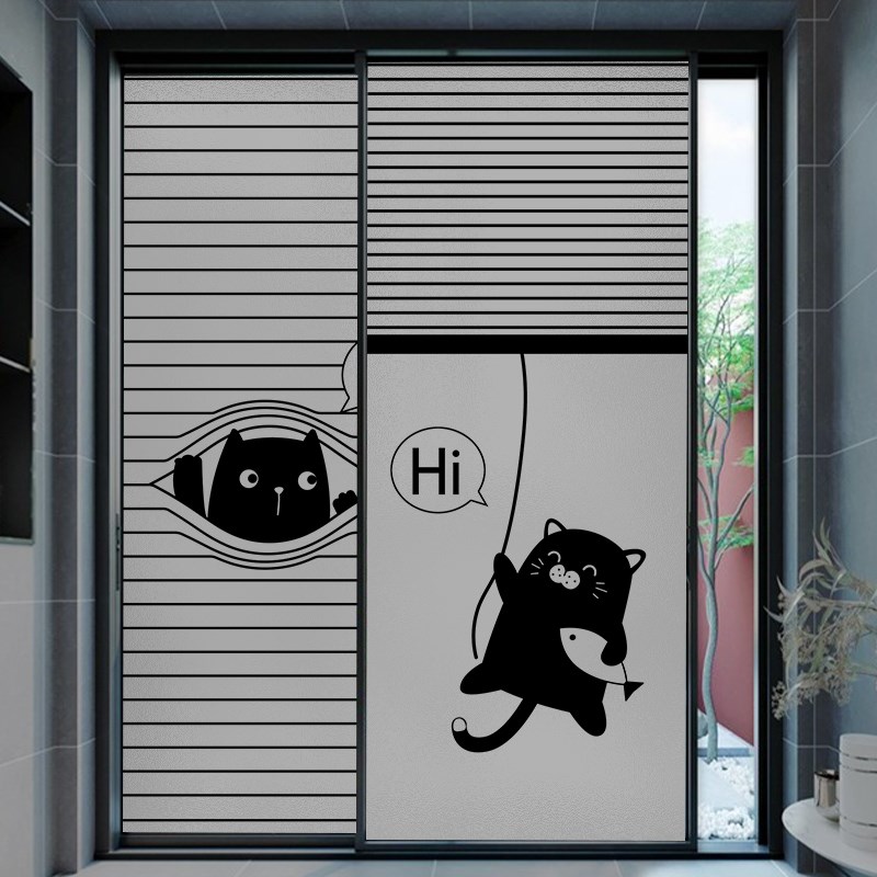 洗澡间窗户贴纸防走光全遮光不透明厨房推拉门贴玻璃膜防窥视窗贴