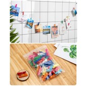 彩色木夹子 木制夹手工照片夹实木质夹子便签卡片幼儿园小夹子DIY