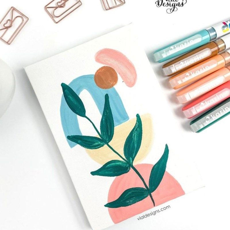 波兰卡伦karin丙烯软头马克笔单支肤色原色12色84色秀丽笔花体字