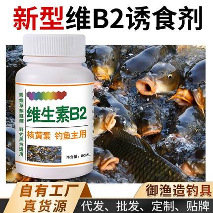 维生素b2钓鱼专用核黄素粉诱鱼剂诱食添加剂鲫鱼鲤鱼泡米Vb2鱼饵