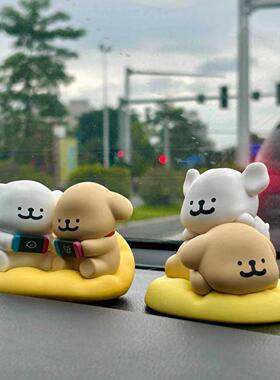 线条小狗快乐贴贴盲盒车