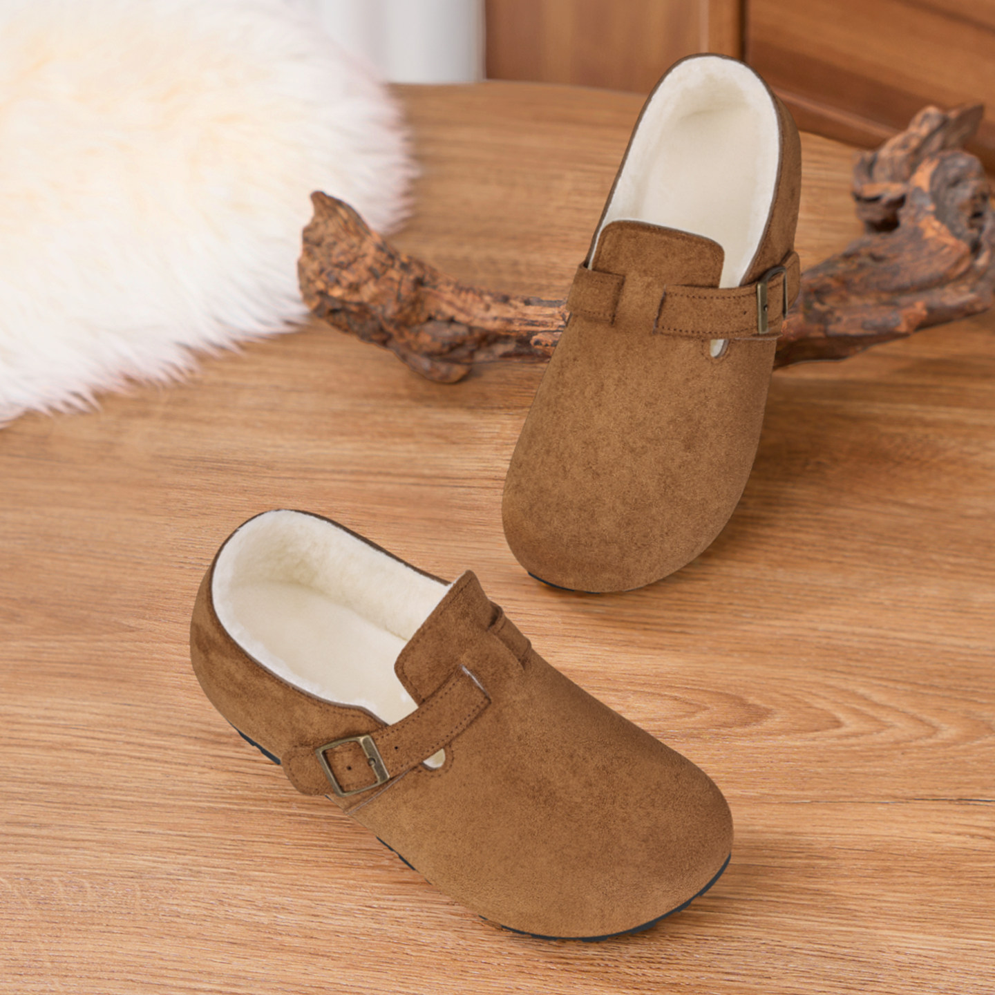 老北京布鞋女2025旗舰店新款冬季加绒勃肯鞋羊毛保暖防滑妈妈棉鞋,女鞋,棉鞋,淘宝优惠券,粉丝福利购,淘宝优惠卷