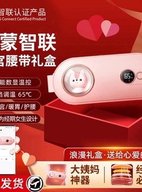 pdpj暖宫腰带充电款智能电加热护腰女生痛经大姨妈神器按摩仪热敷
