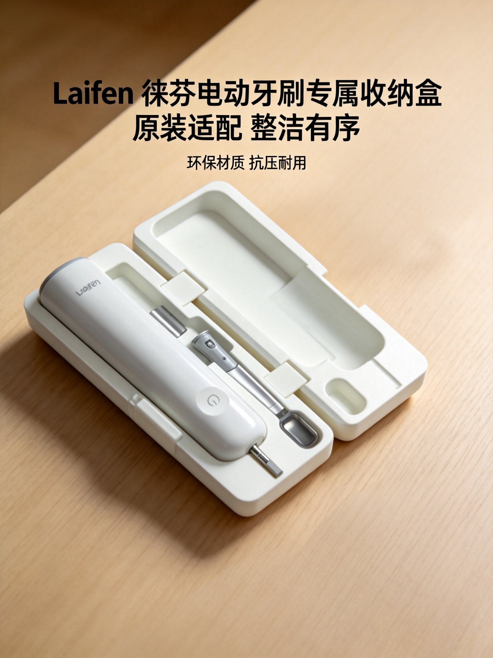 Laifen徕芬电动牙刷收纳盒旅行便携带刷头磁吸盒3D打印定制图片