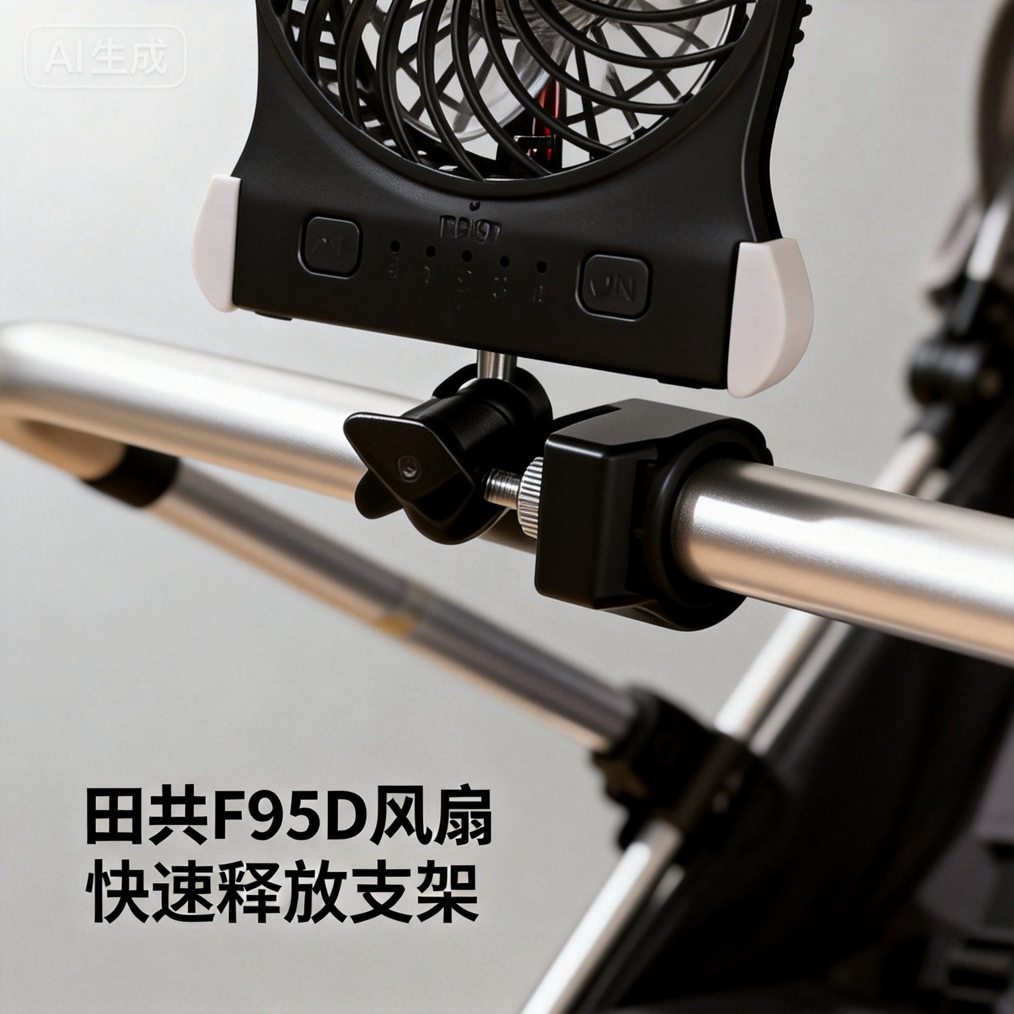 F95D婴儿推车拉杆箱适用各种场景支架共田小风扇可充电便携户外