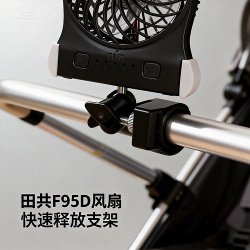 F95D婴儿推车拉杆箱适用各种场景支架共田小风扇可充电便携户外