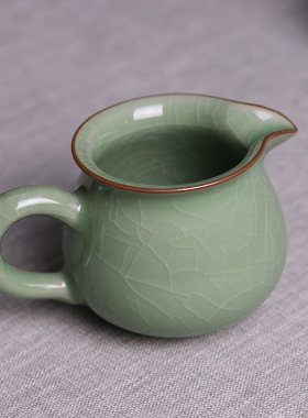 龙泉唐季青瓷哥窑弟窑功夫茶具茶道分茶器茶海公道杯