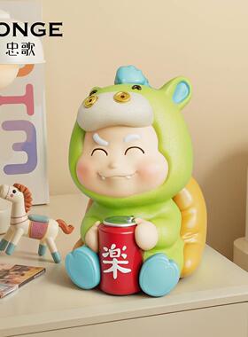 送男生生日礼物卡通创意马小财客厅装饰高级感情绪稳定工位小摆件