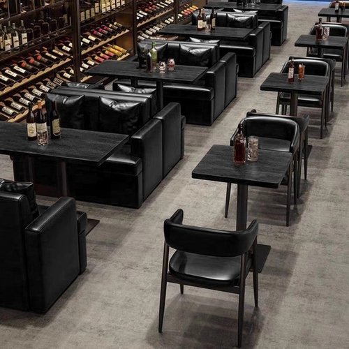 酒吧简约工业风复古卡座烧烤店音乐餐吧桌椅组合清吧民谣酒馆沙发
