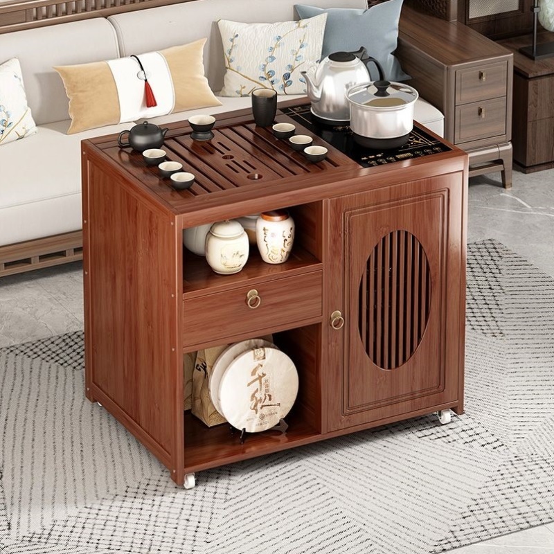 茶桌小型家用沙发边几可移动茶几客厅茶具茶台一整套茶水柜小推车
