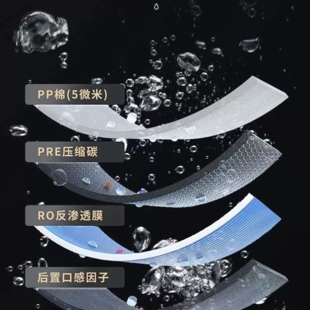 800G净水器反渗透厨下TDS显示大流量无桶纯水机除垢直饮机