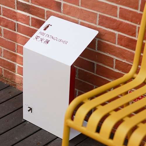 酒店灭火器箱商铺灭火器装饰遮挡板可装2只消防栓箱子可定制logo