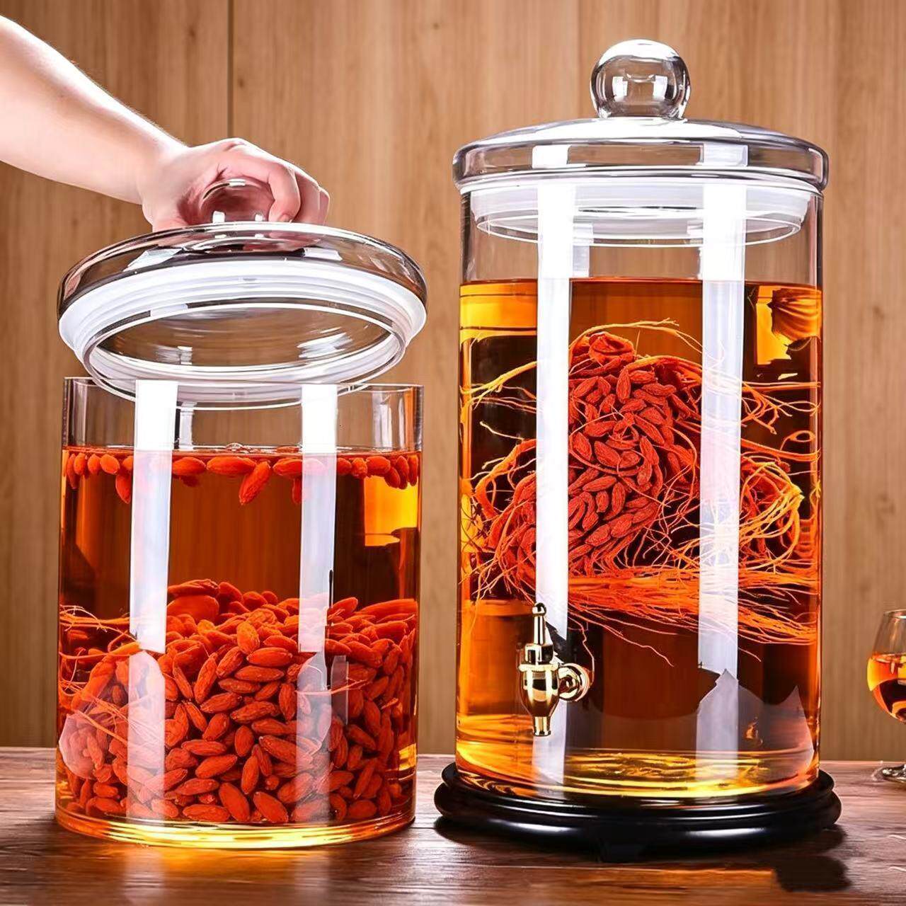 玻璃缸特大号超加厚泡酒