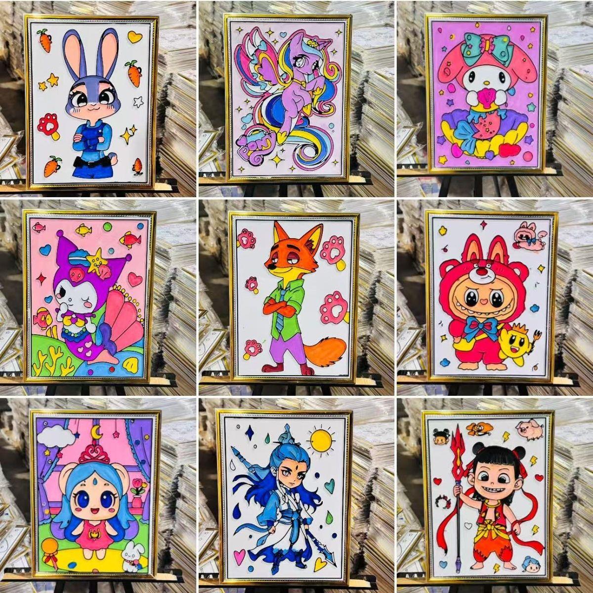 凹凸涂鸦画板色手工填色