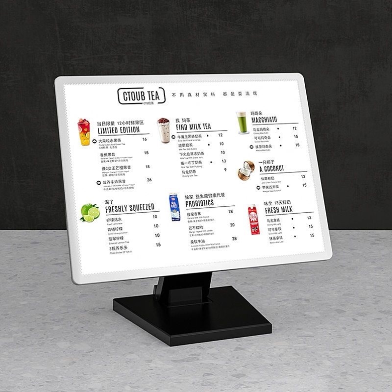 发光菜单展示牌led灯箱广告牌奶茶店吧台桌面立式点餐牌价目表